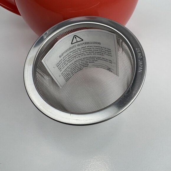 Bee House Zero Japan Coral Ceramic Teapot With Lid & Infuser NEW - Picture 5 of 7